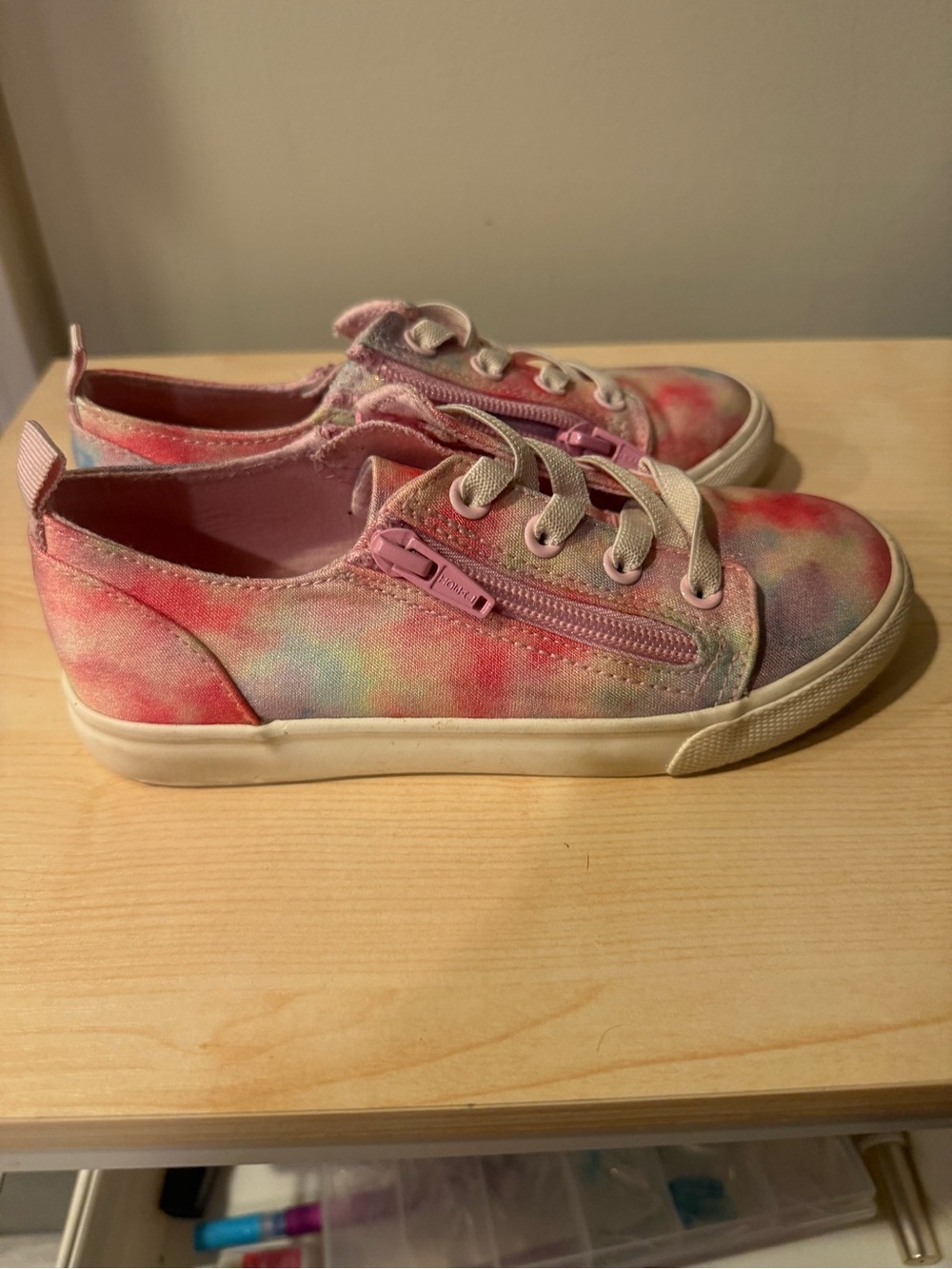 Kids Tie-Dye Casual Sneakers - Pink Multi